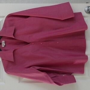 Coldwater Creek pink no iron shirt. SIZE 1X